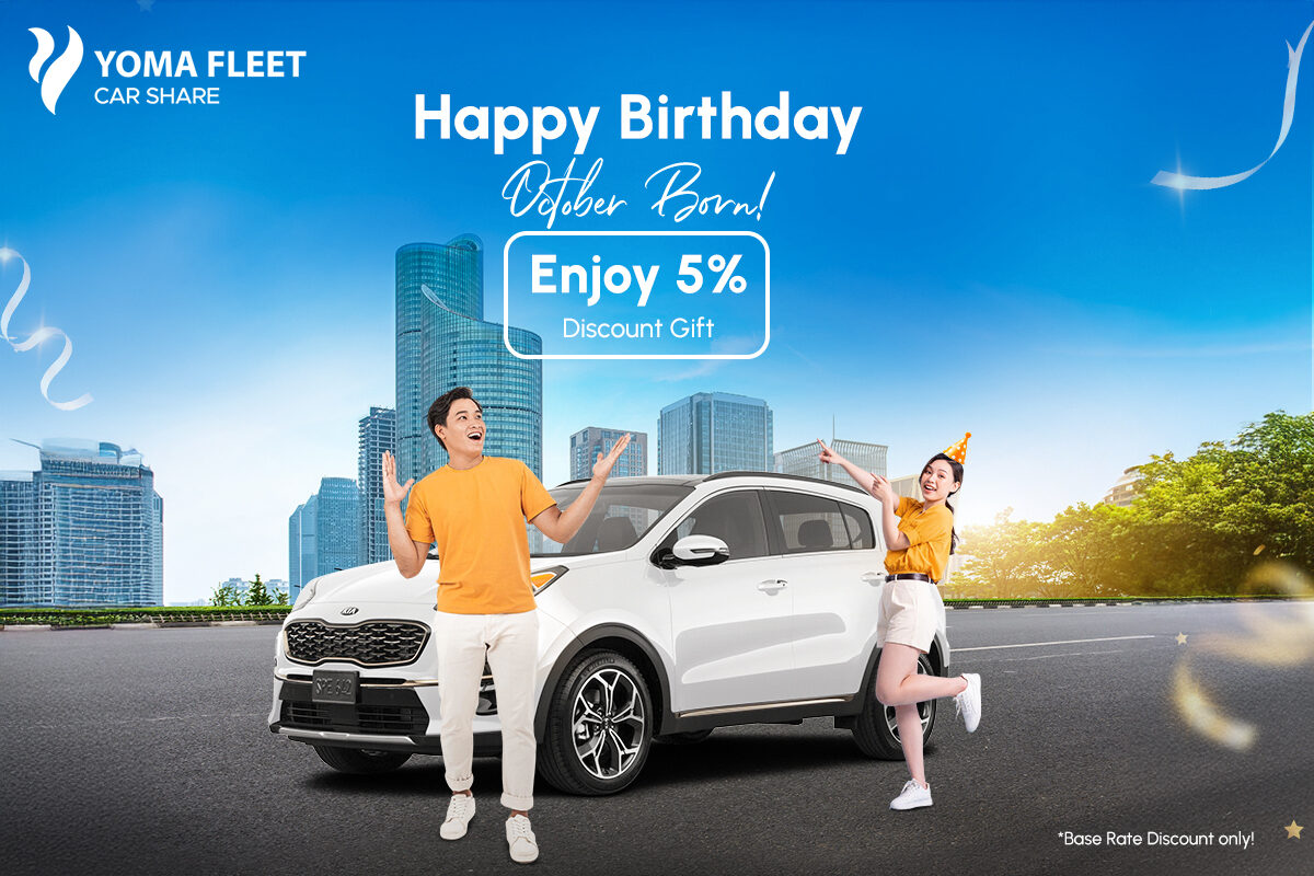 Yoma Car Share’s October Specials: Make Your Birthday & Holiday Trips Memorable